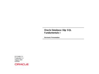Oracle Database 10g SQL Fundamentals I.pdf