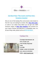 Get Best Floor Tiles Leeds and Floor tiles Yorkshire Stockist.pdf